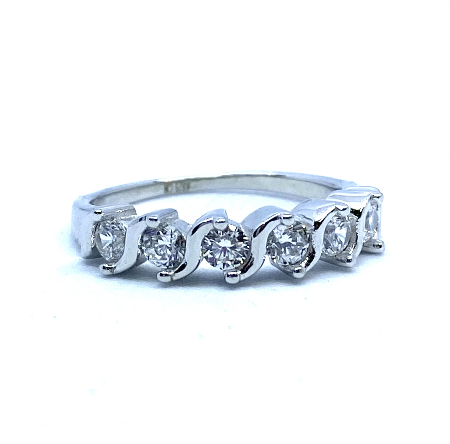 Bague pour femme en argent 925, zircons