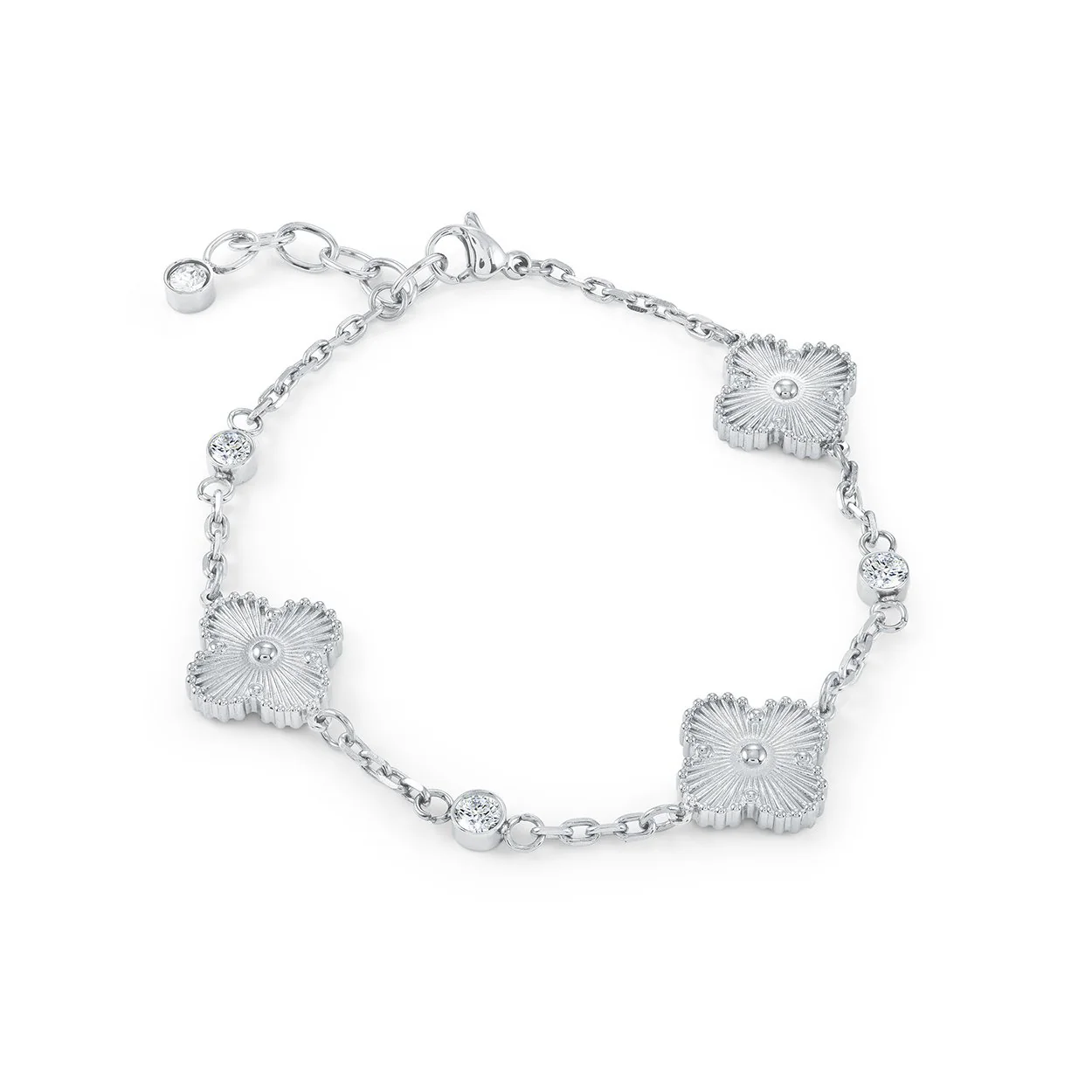 Bracelet pour femme en stainless, cubic zirconium, van cleef - SWB259 - Italgem