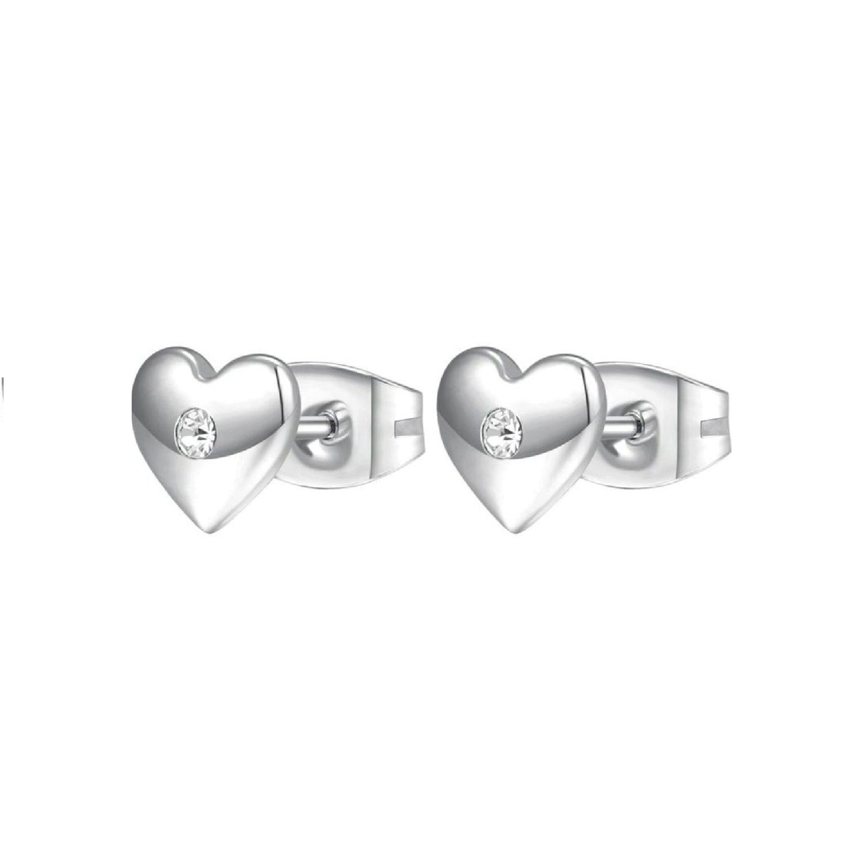 Boucles d'oreilles pour femme en stainless, cubic zirconium, coeurs - BHKE039 - Brosway