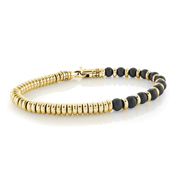 Bracelet pour homme en stainless, boules - BB-302-8.5 - Italgem
