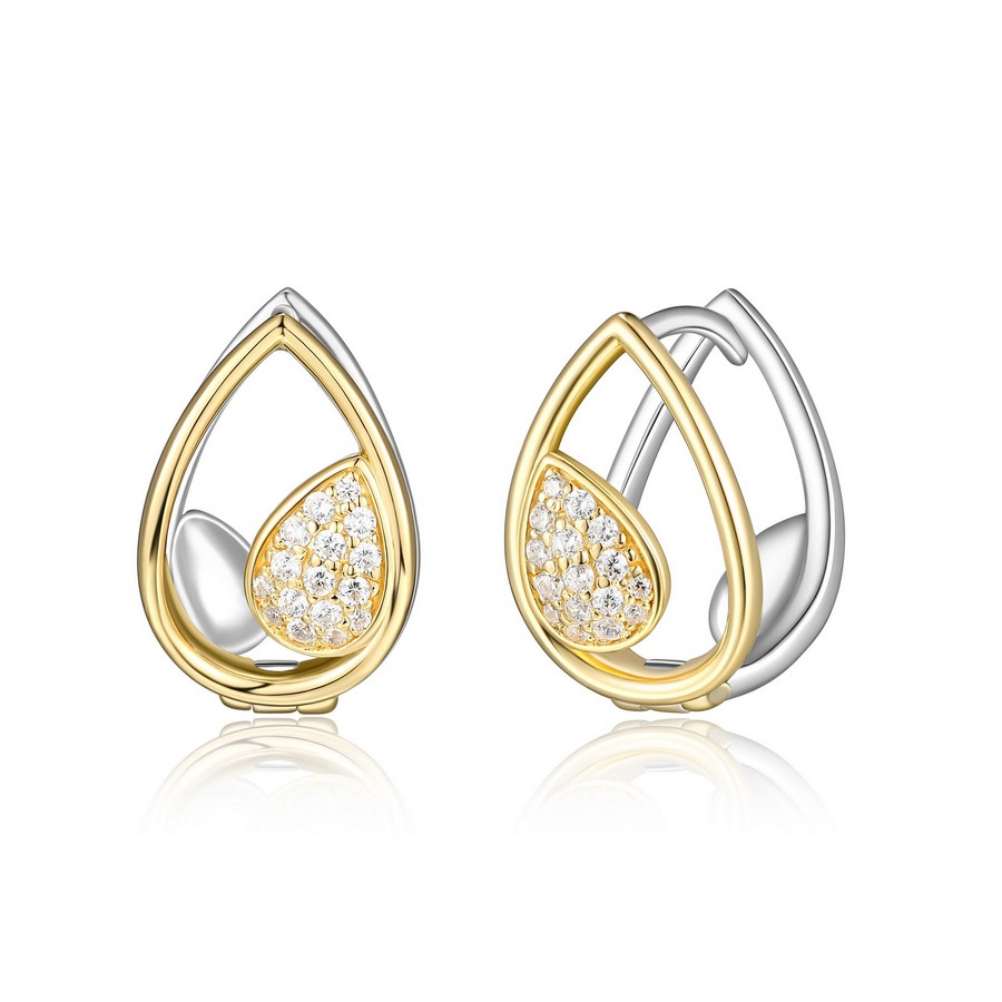 Boucles d'oreilles pour femme en aregnt 925, zircons
