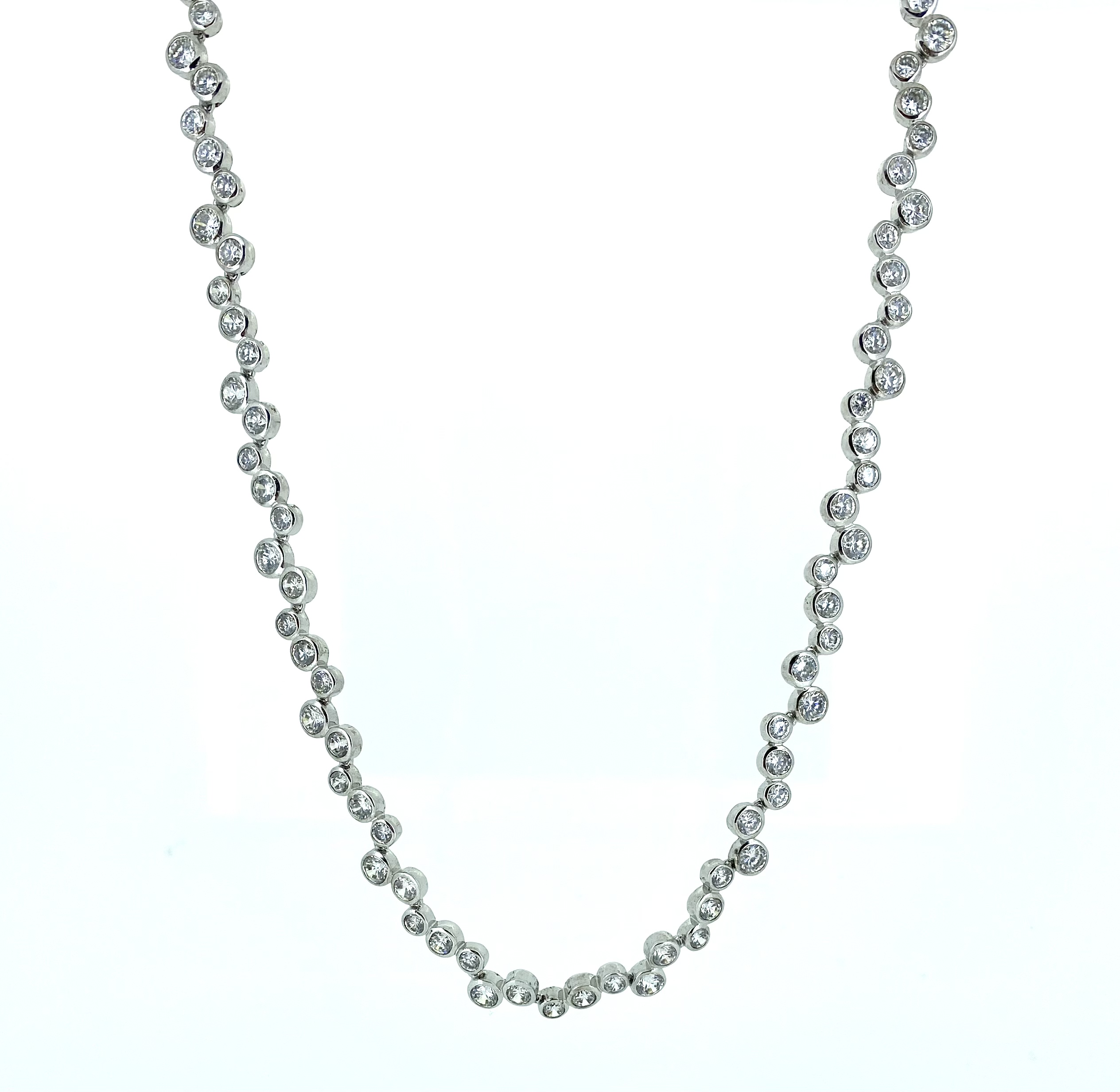 Collier pour femme en argent 925, zircons - PD223 - REC