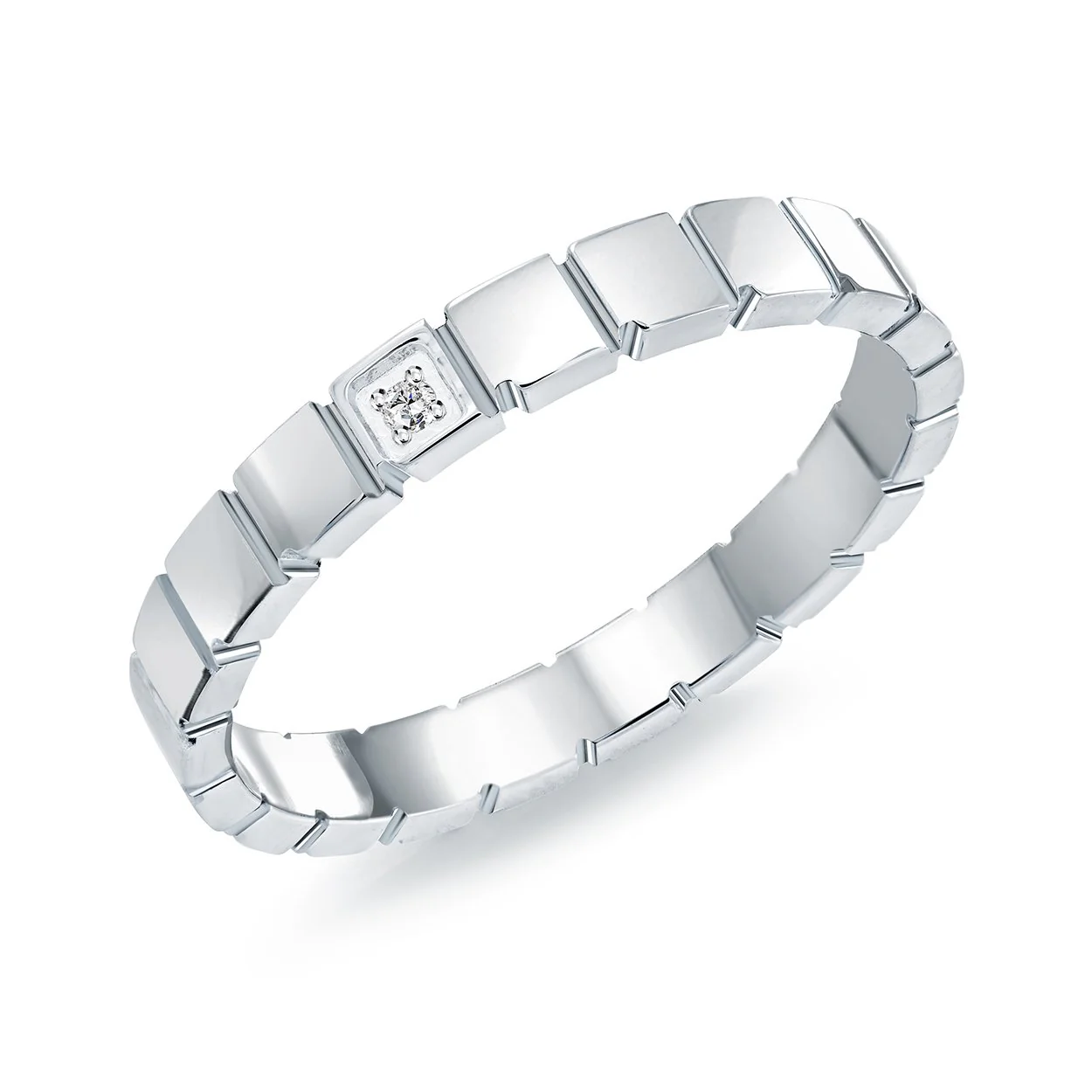 Jonc pour femme en stainless, cubic zirconium - SWR18-7 - Italgem