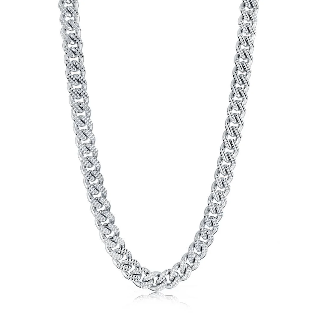 Chaine pour homme en stainless, gourmette 10mm - SN127 - Italgem