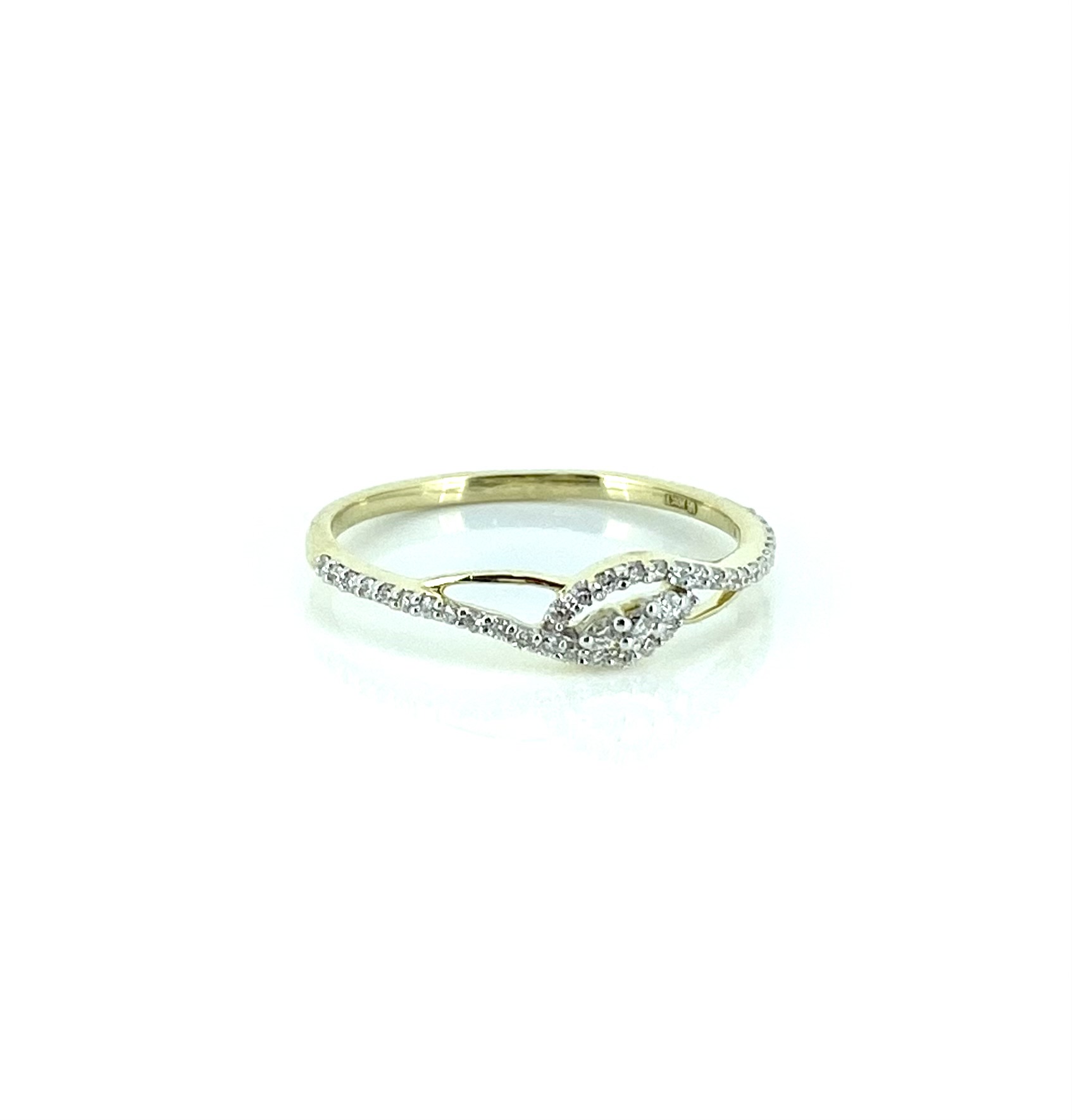 Bague pour femme en or 10k, 0.20 carat de diamants SI GH