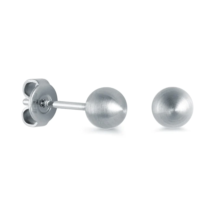 Boucles d'oreilles pour femme en stainless, boules 6mm - SEA323-S - Italgem