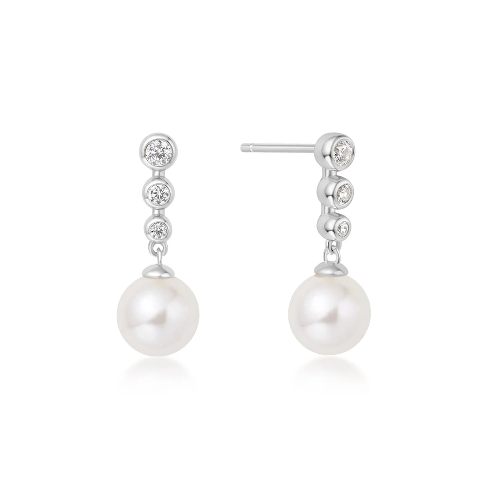 Boucles d'oreilles pour femme en argent 925, cubic zirconium - E065-03H - Ania Haie