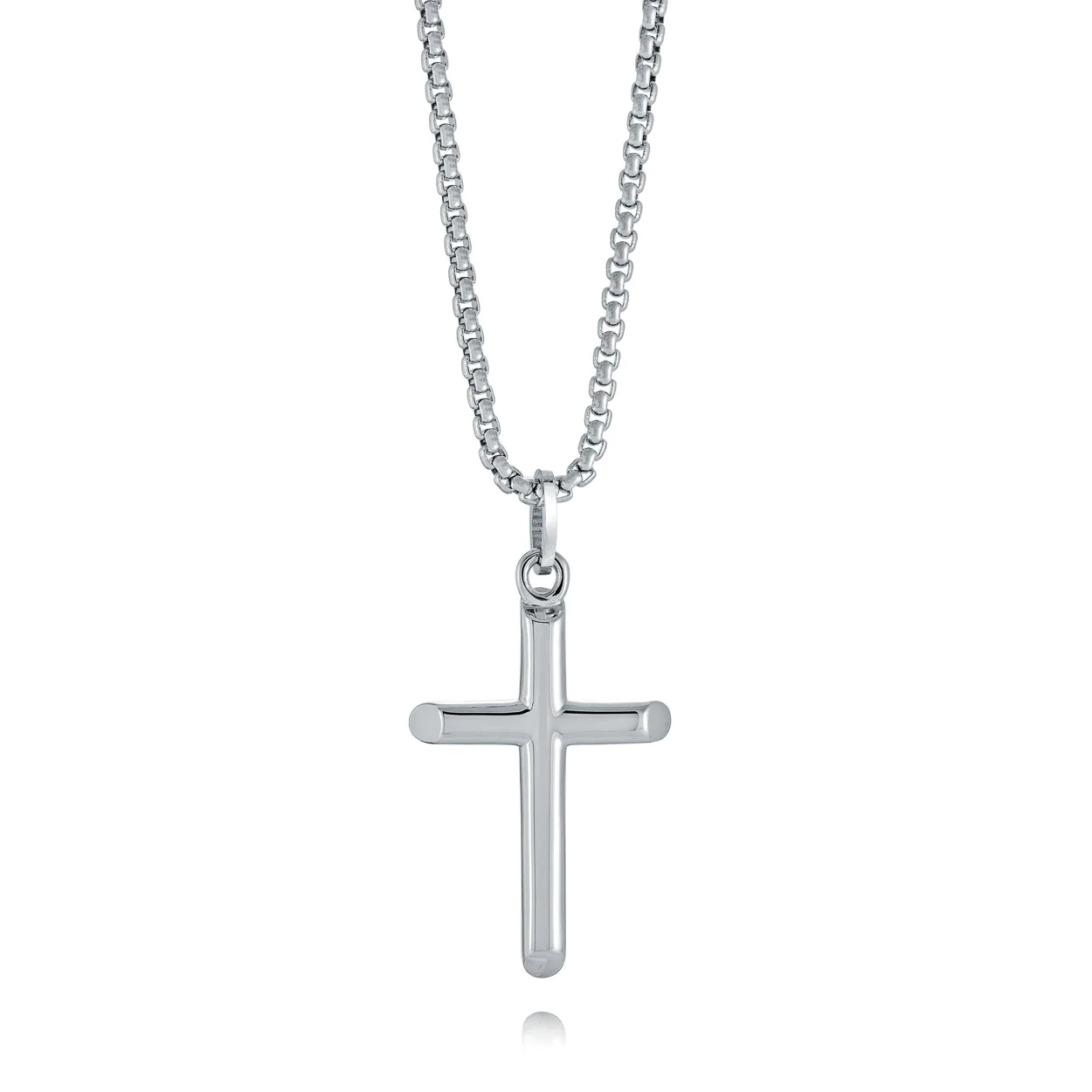 Pendentif en stainless, croix - SC182-SI - Italgem