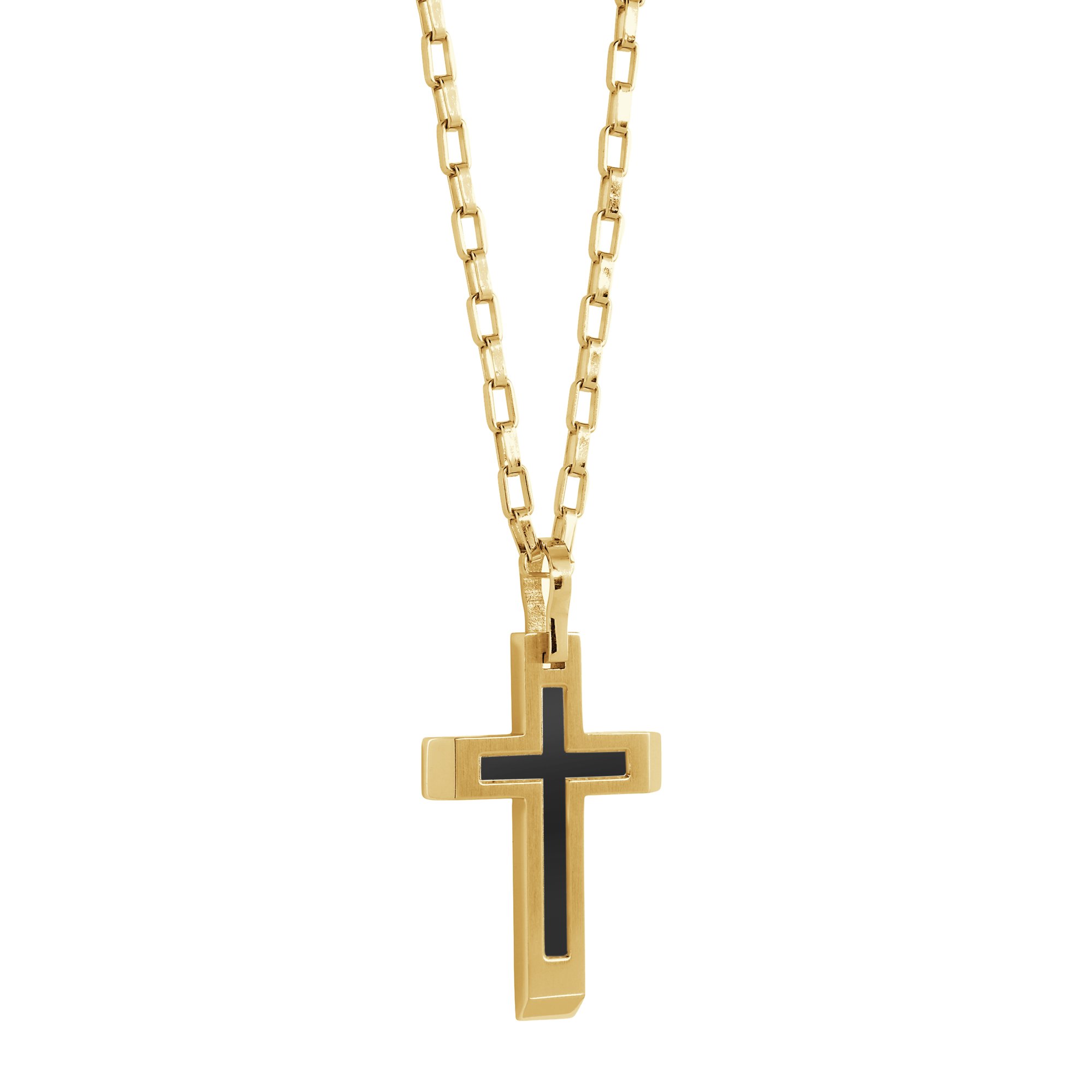 Pendentif pour homme en stainless, croix - SC144 - Italgem