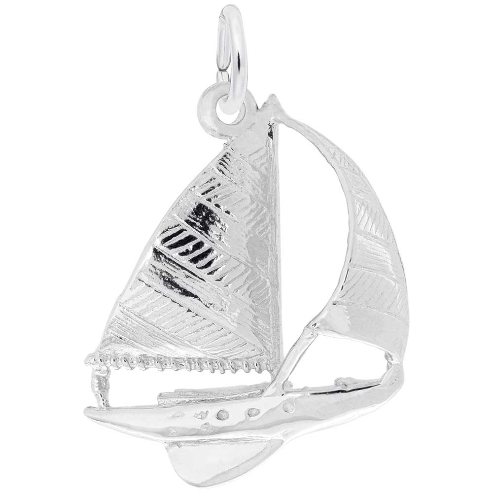 Pendentif en argent 925, voilier