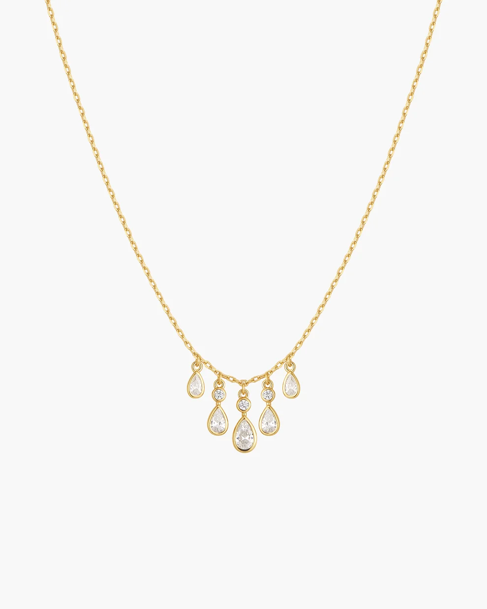 Collier pour femme en argent 925, cubic zirconium - N076-04G - Ania Haie