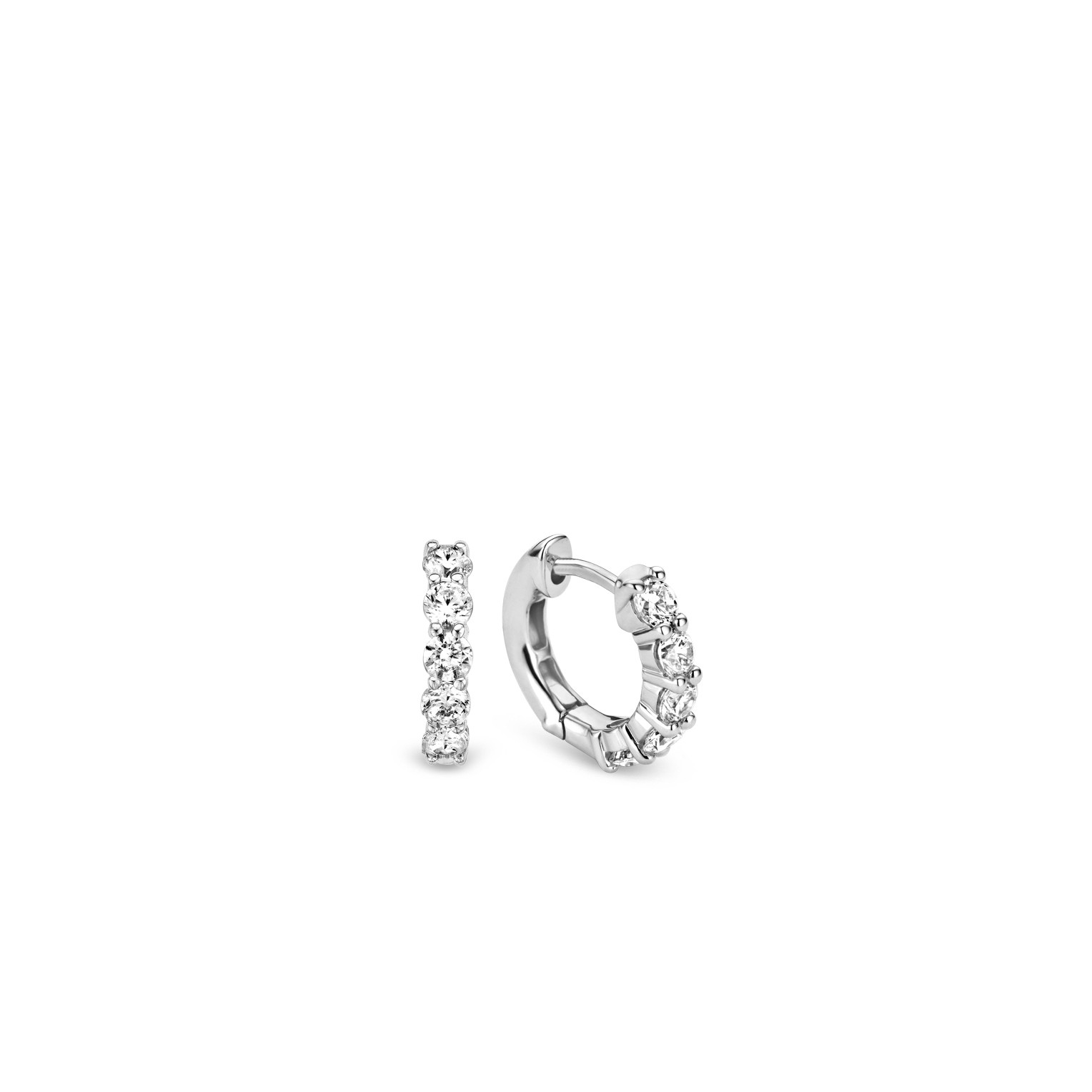 Boucles d'oreilles pour femme en argent 925, cubic zirconium - 7718ZI - Ti Sento Milano