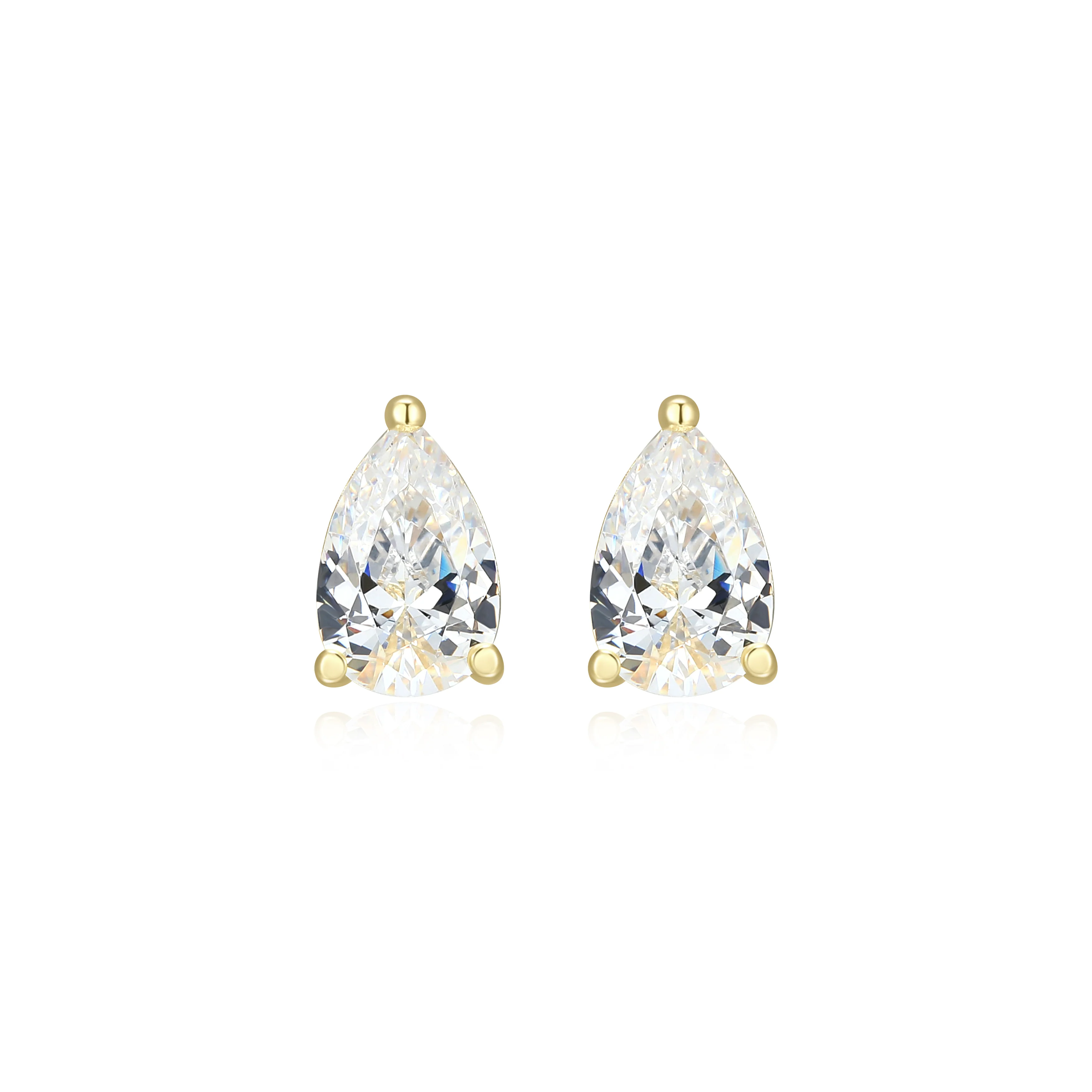 Boucles d'oreilles pour femme en argent 925, cubic zirconium