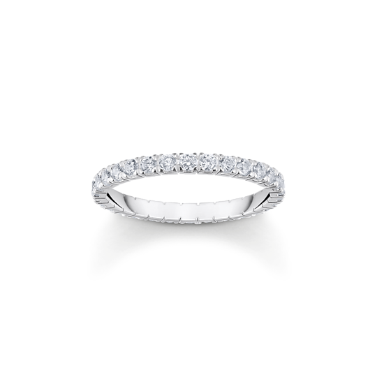 Jonc semi-éternité pour femme en argent 925, cubic zirconium - TR2467-051-14-54 - Thomas Sabo