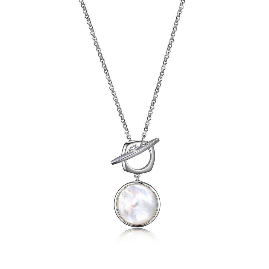 Pendantif pour femme en argent 925, nacre de perle
