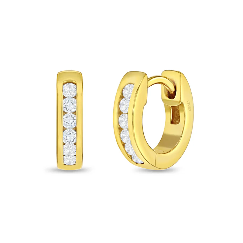 Boucles d'oreilles pour enfant en argent 925, cubic zirconium - SS-03-00242 - In Season Jewelry
