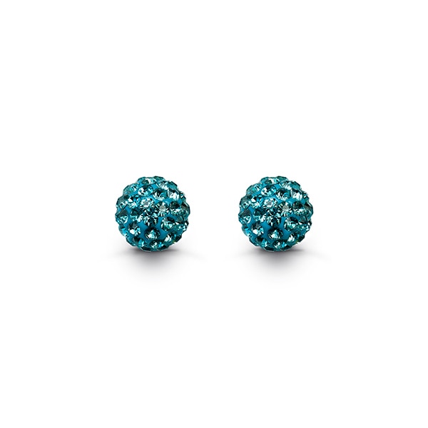 Boucles d'oreilles argent 925, boules ganies de pierres