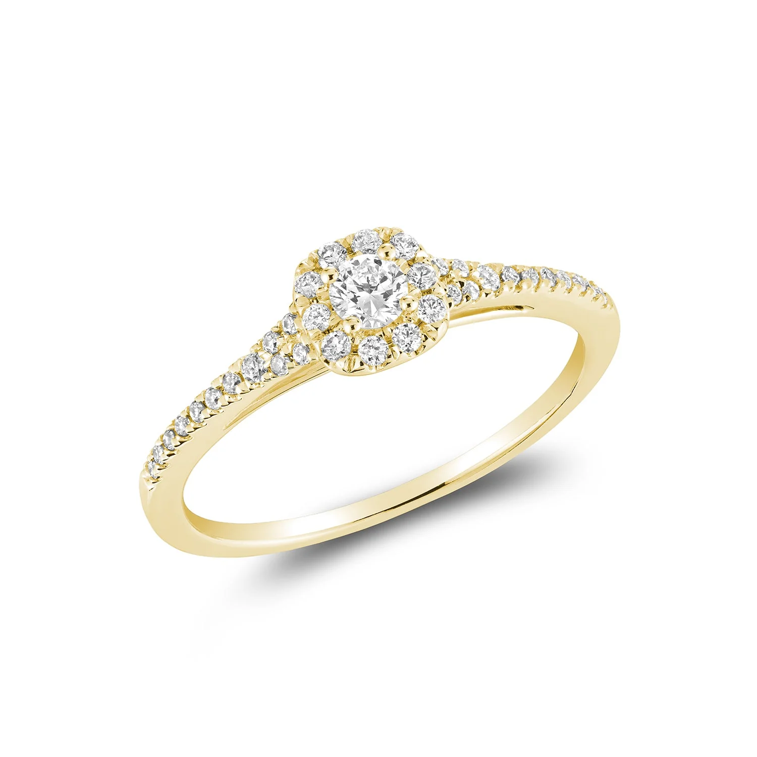 Bague pour femme en or 10k, 35 diamants I1/H-I pour 0.25 carat - 02-0410PHC25 - RNB