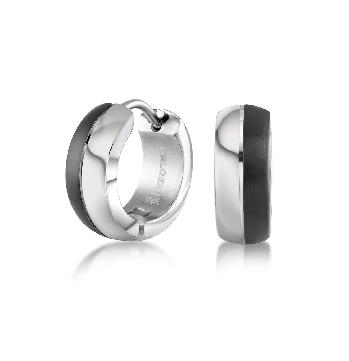 Boucles d'oreilles pour homme en stainless - SEA110 - Italgem