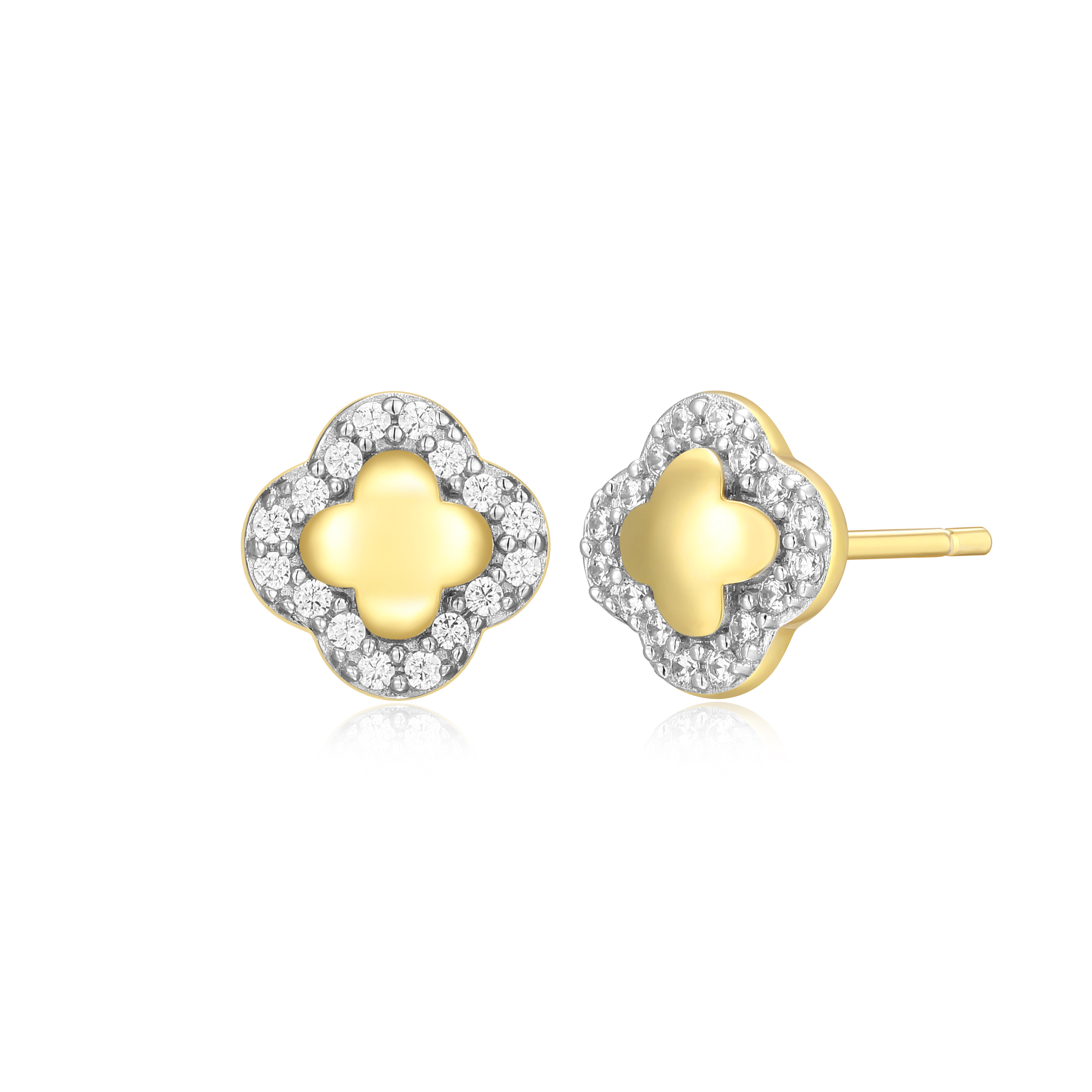 Boucles d'oreilles pour femme en argent 925, 0.096 carat de diamants laboratoires - 2AUU1KH00 - M by Monte Luna