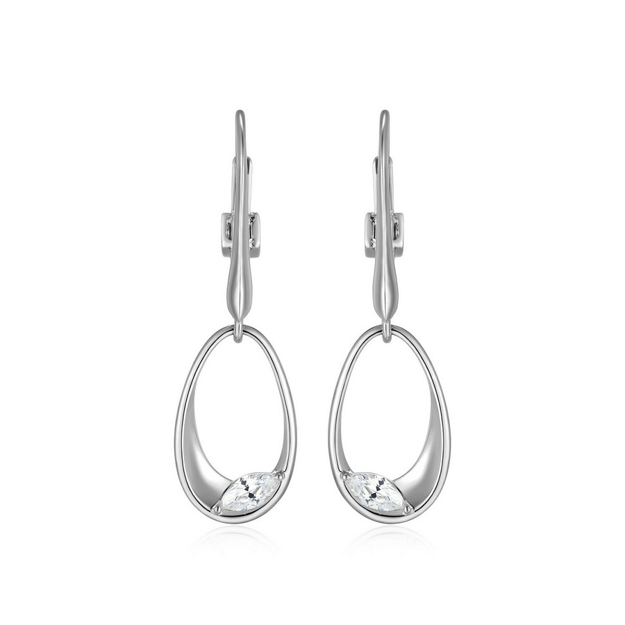 Boucles d'oreilles pour femme en argent 925, cubic zirconium - R2LCWC976G - ELLE
