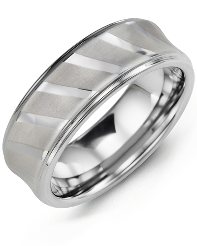Bague pour homme en tungstène