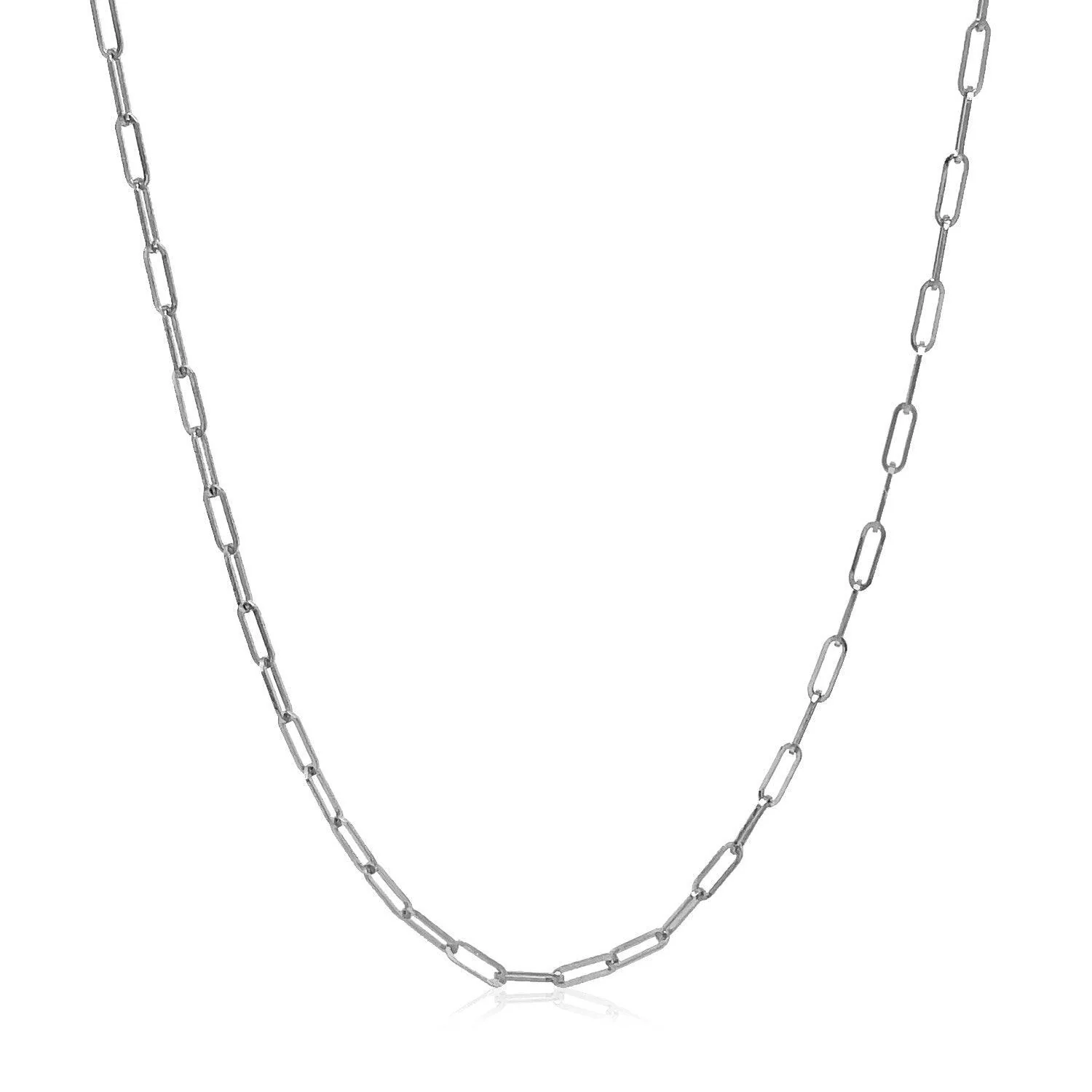 Chaine en argent 925, paperclip - 925-CLIP25-16-S - Danny's silver