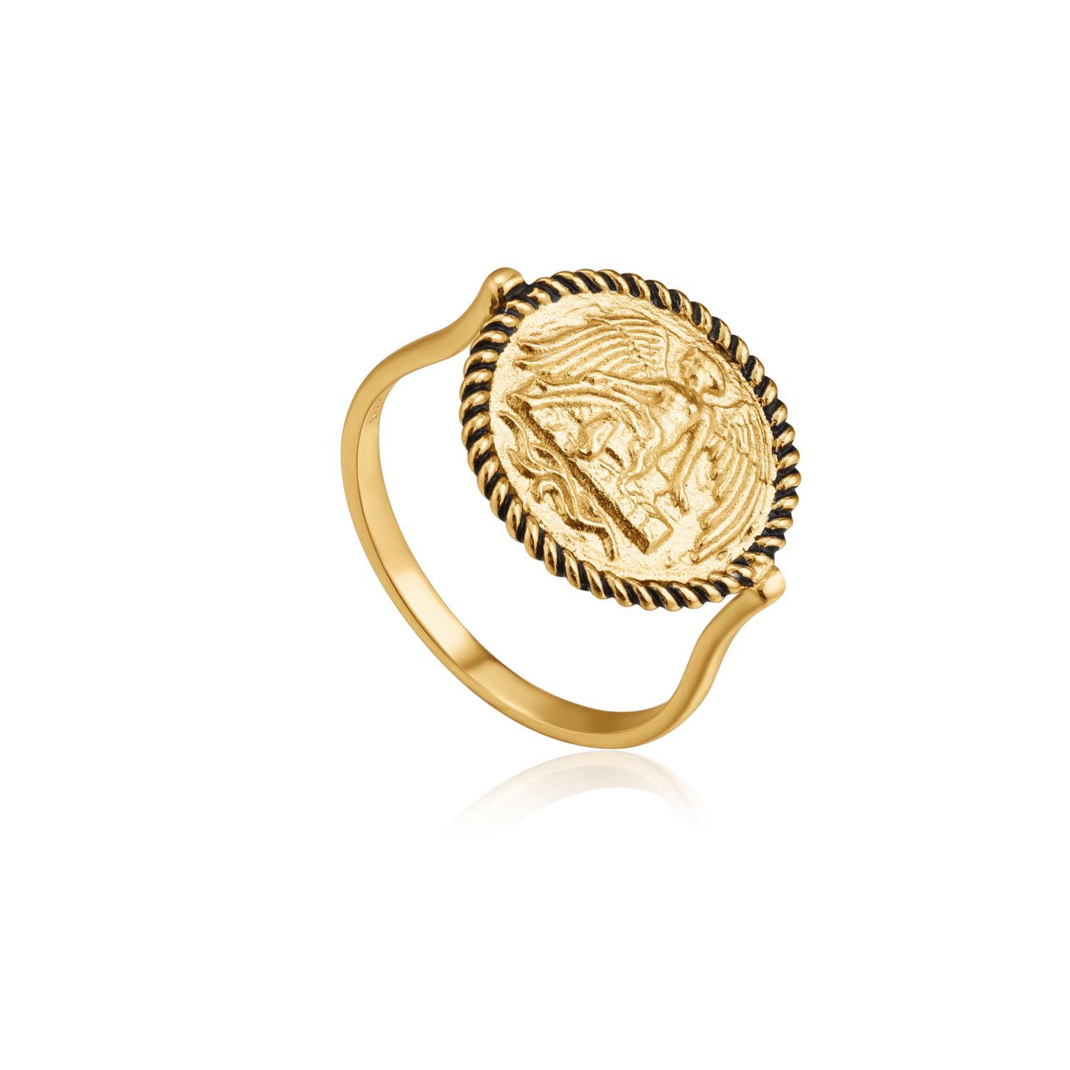 Bague argent 925, gravure 'ange'