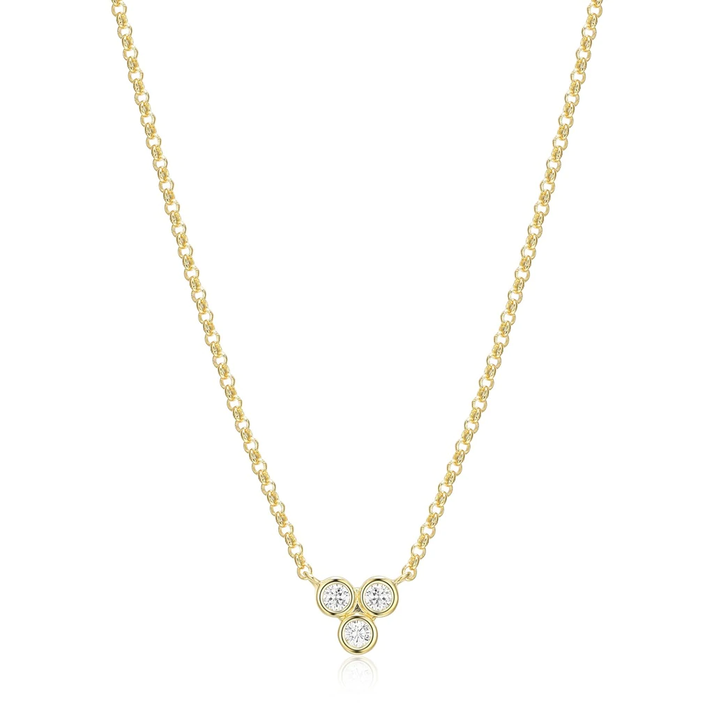 Pendentif pour femme en argent 925, zircons - 30AA290044 - Reign