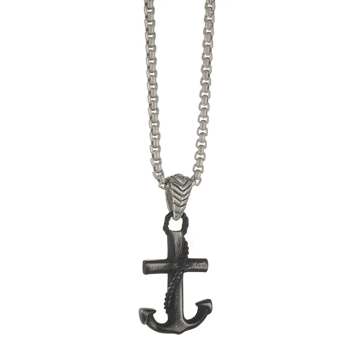 Pendentif pour homme en stainless, ancre - SP250 - Italgem