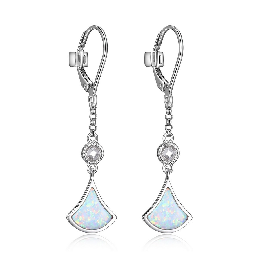 Boucles d'oreilles pour femme en argent 925, cubic zirconium