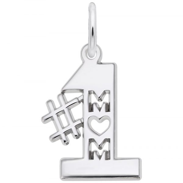 Pendentif en argent 925, maman #1