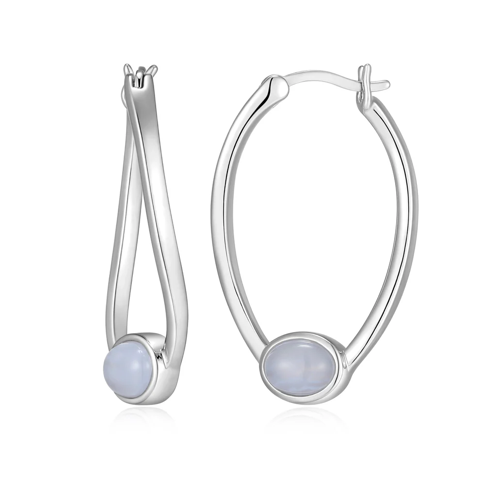 Boucles d'oreilles pour femme en argent 925, agates - R2LCV1AB0J - ELLE