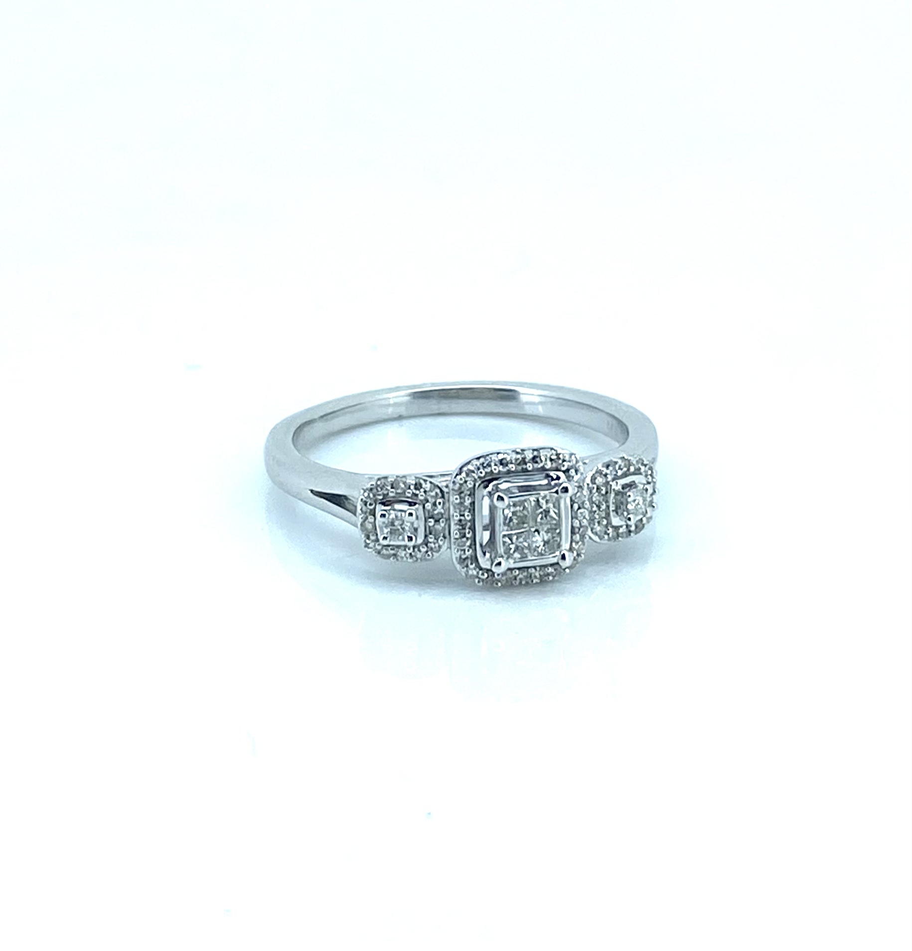 Bague pour femme en or 10k, 0.20 carat de diamants