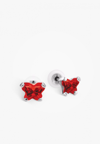 Boucles d'oreilles pour enfant en argent 925, janvier