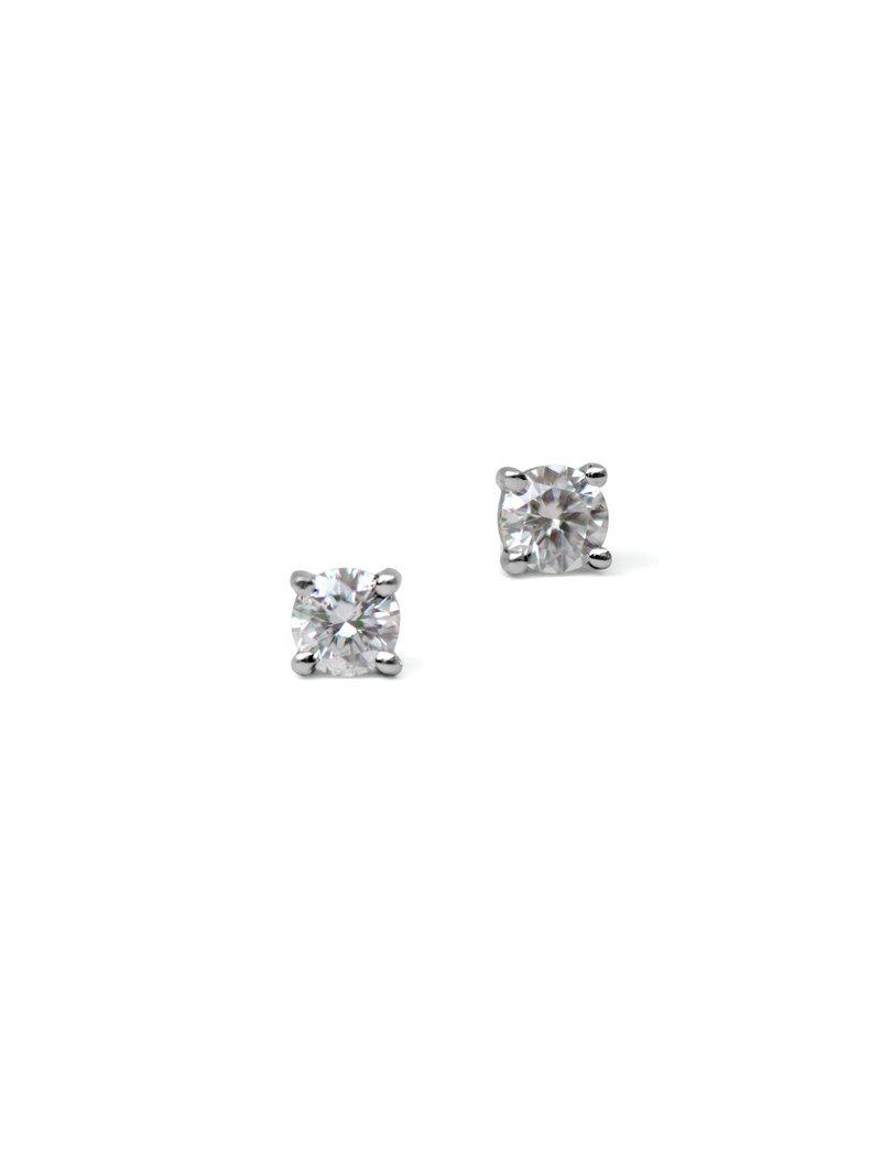 Boucles d'oreilles en or 14K, 2 diamants pour 0.20 carat