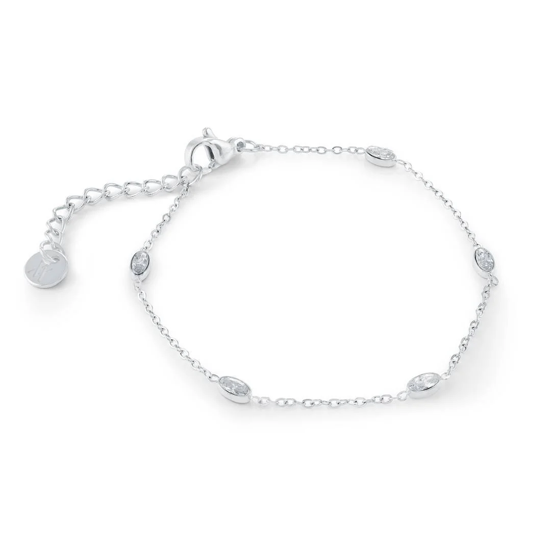 Chevillère pour femme en stainless, cubic zirconium - SWN122-9 - Italgem