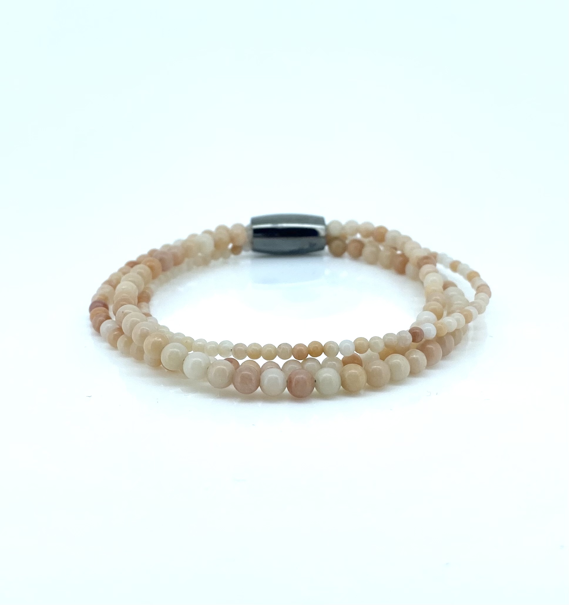 Bracelet triple pour femme en stainless, boules