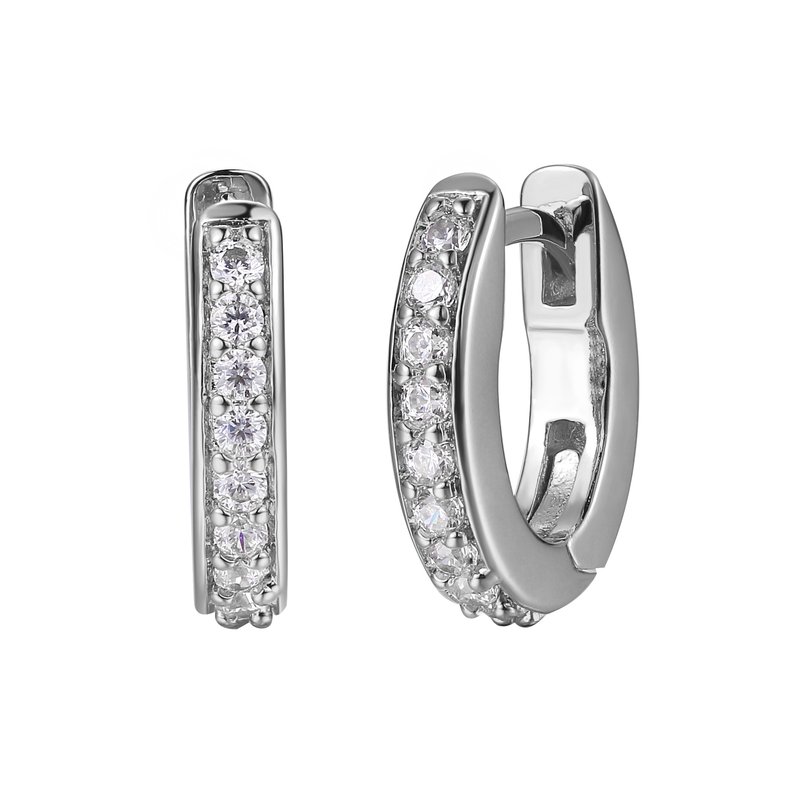 Boucles d'oreilles pour femme en argent 925, zircons