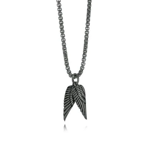 Collier pour homme en stainless, ailes - SP353 - Italgem