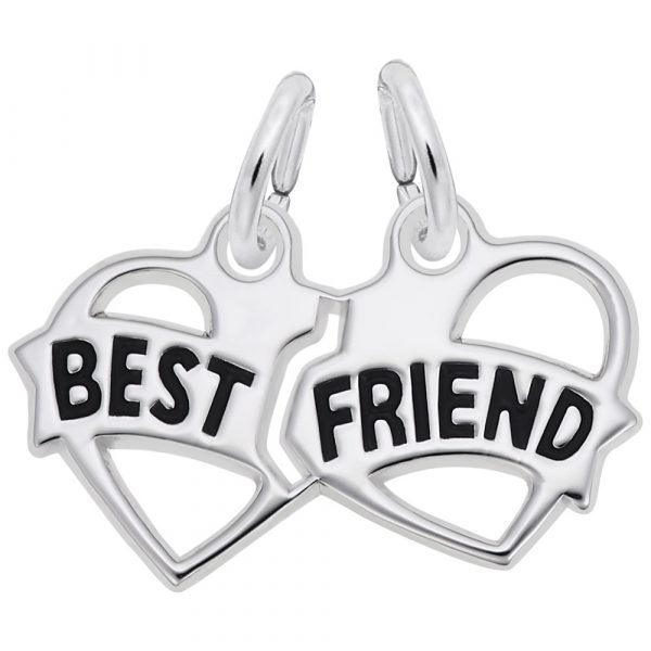 Pendentif en argent 925, meilleur ami