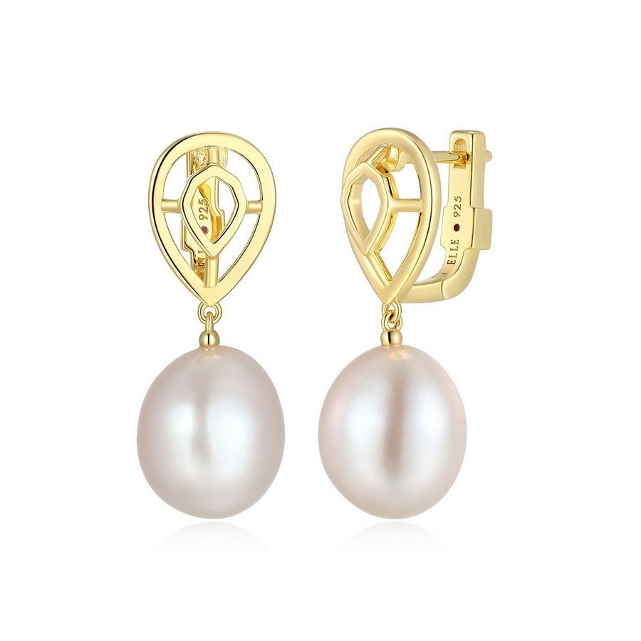 Boucles d'oreilles pour femme en argent 925, perles - 32LCVU459M - ELLE