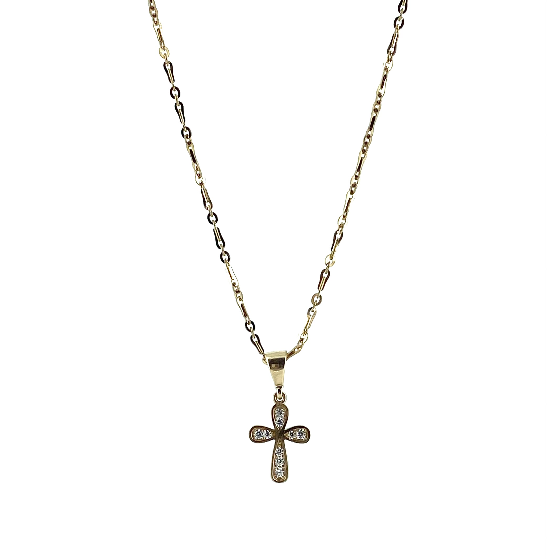 Pendentif pour enfant en or 10k, croix