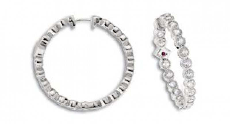 Boucles d'oreilles pour femme en argent 925, zircons