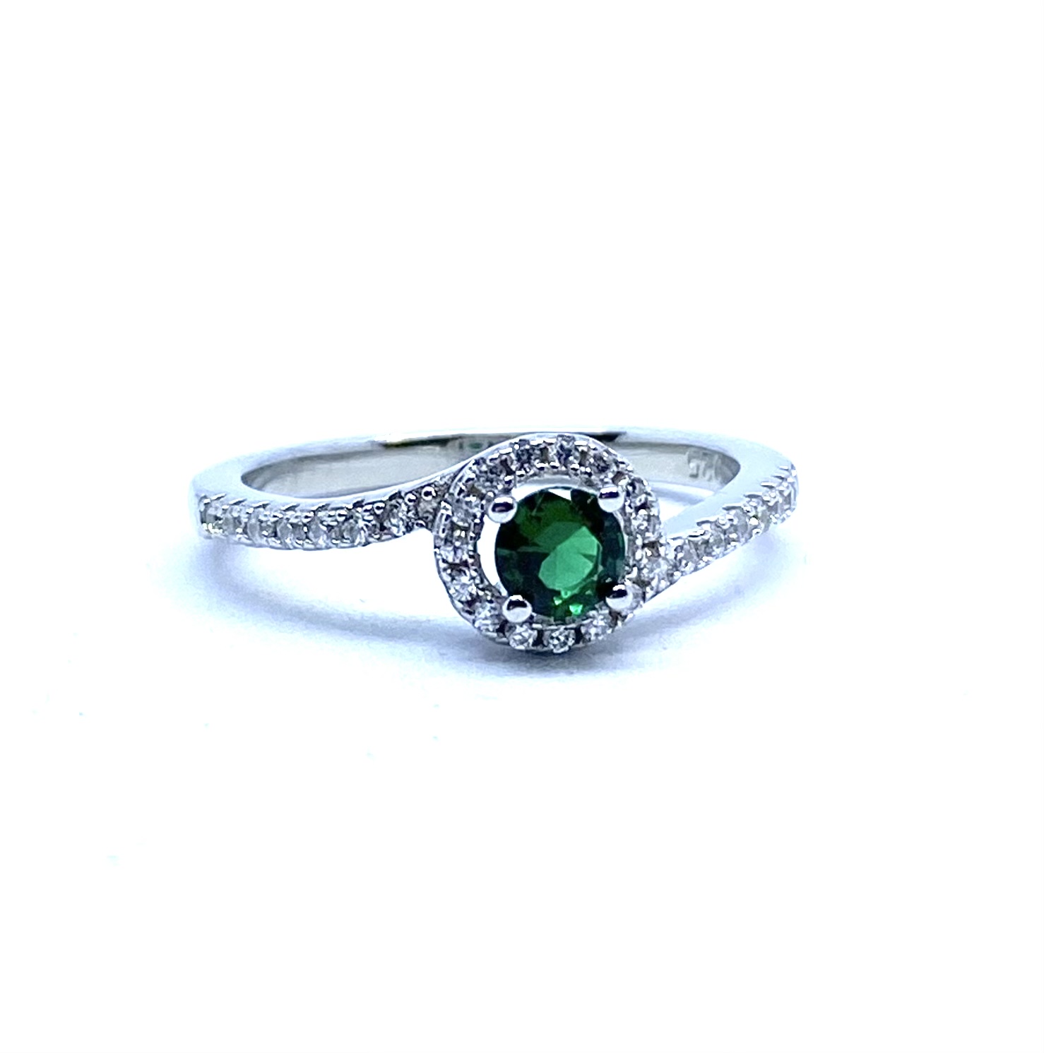 Bague pour femme en argent 925, zircons