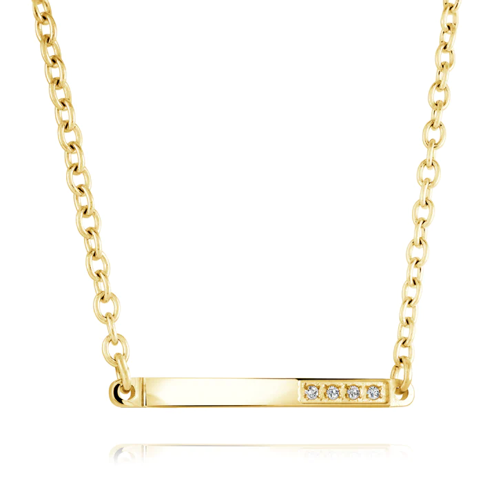 Pendentif pour femme en stainless, zircons