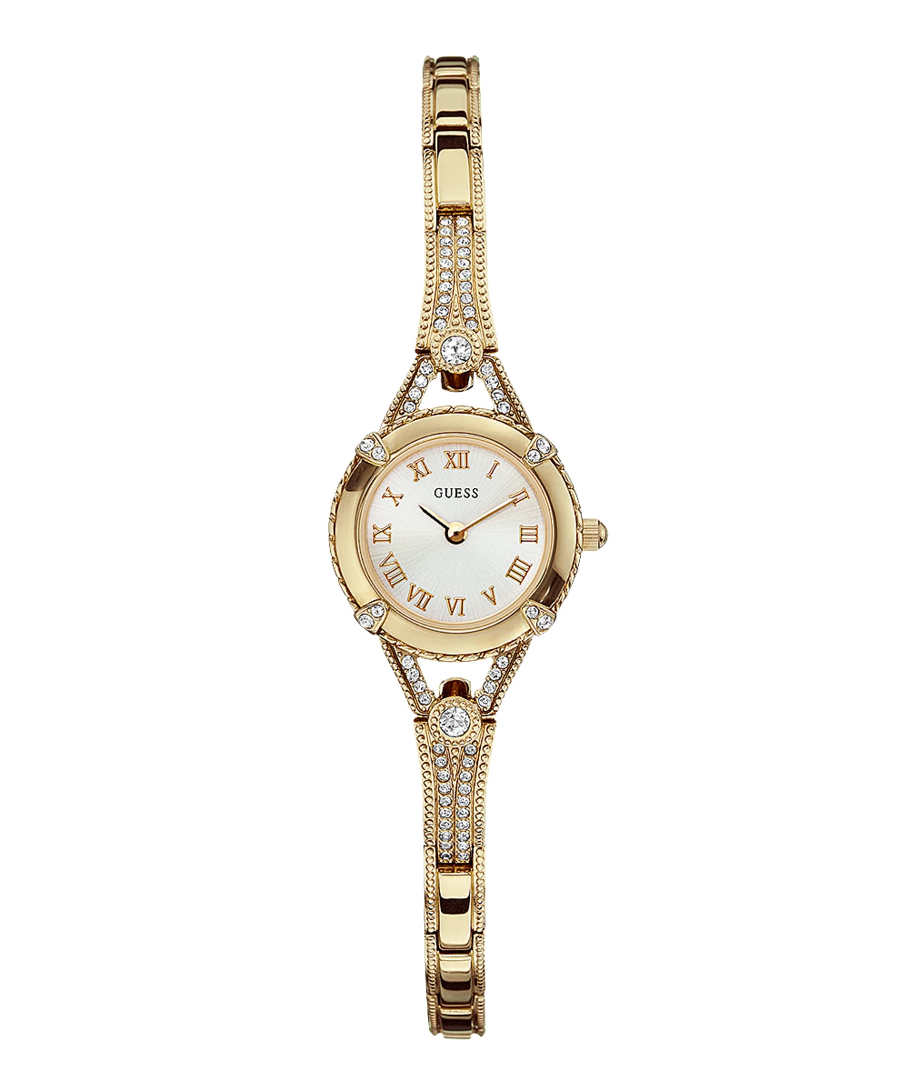 Montre pour femme en stainless, zircons