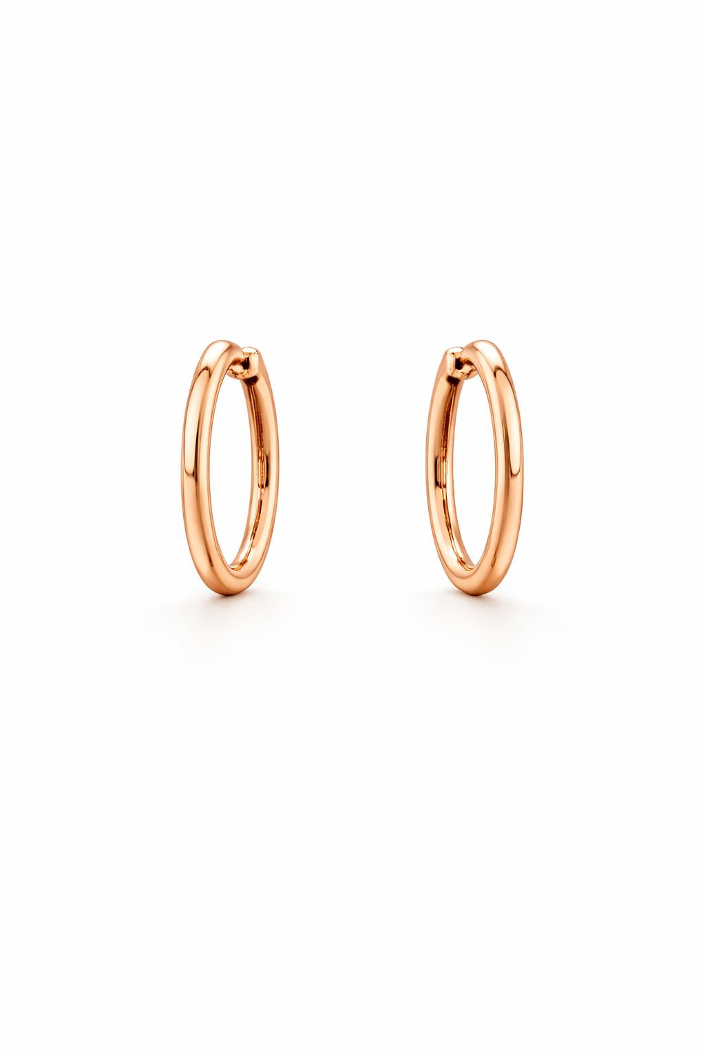Boucles d'oreillles unies pour femme en stainless - BO-NATH100-13-R - Nathalie Belanger