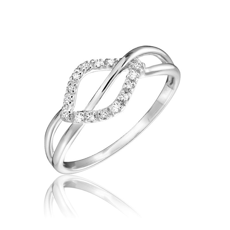 Bague or 10K, 8 points de diamants total