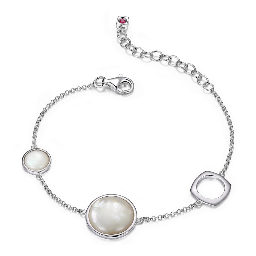 Bracelet argent 925, nacre de perle